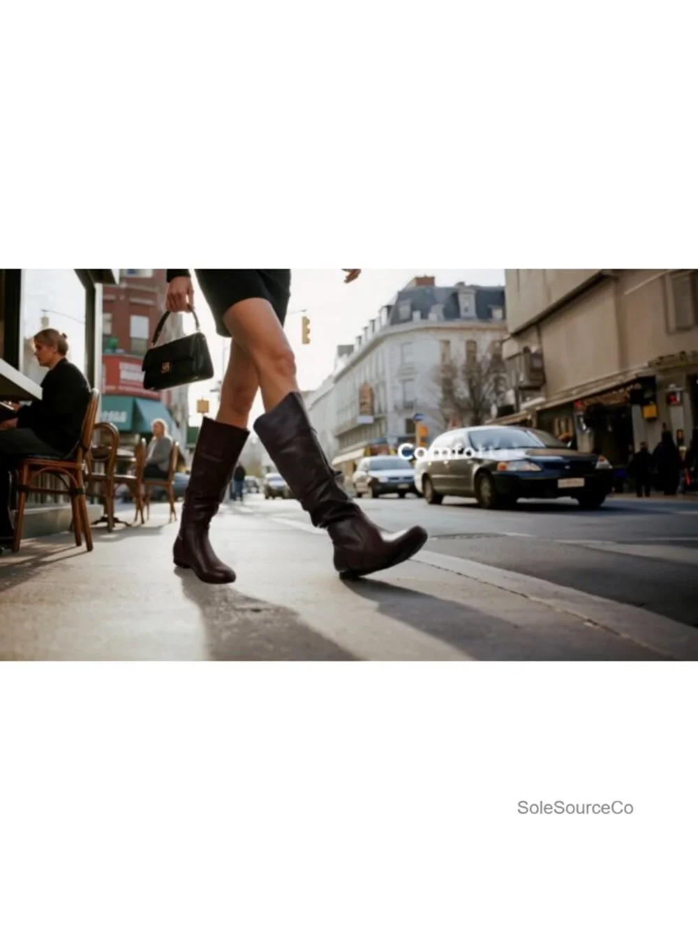 Faux Suede Knee High Pull On Winter Boots with Faux Fur Lining